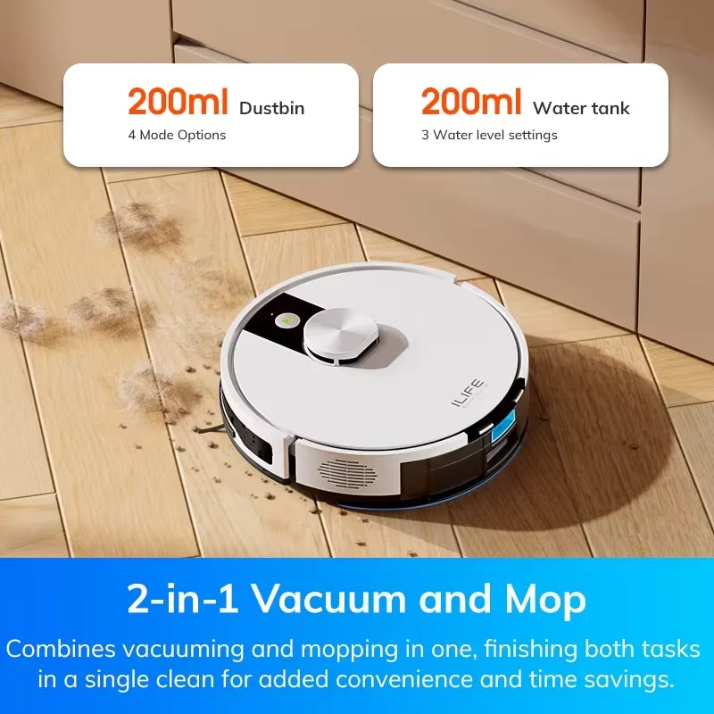 ILIFE A12 Pro – Robot Aspirateur Laveur avec Station